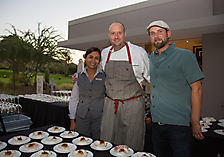 Executive Chef Walter Sterling (middle) of Ocotillo