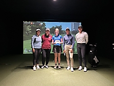 LPGA Tour Pros & Guest Winner of Game Night (Megan Khang, Mina Harigae, Catherine Seder, Celine Boutier, Auston Kim)
