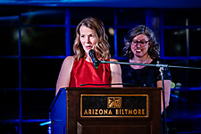 Ryan House Board Chair Mary Thompson and Executive Director Tracy Leonard_Warner