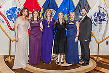 Honorees with ED, Student Emcee, Founder and Board President