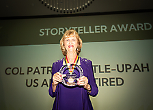 Pat Little Upah with Storyteller Award