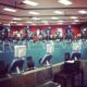 Stadium-style cardio machines with personal TVs