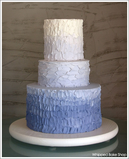 ombre cake purple