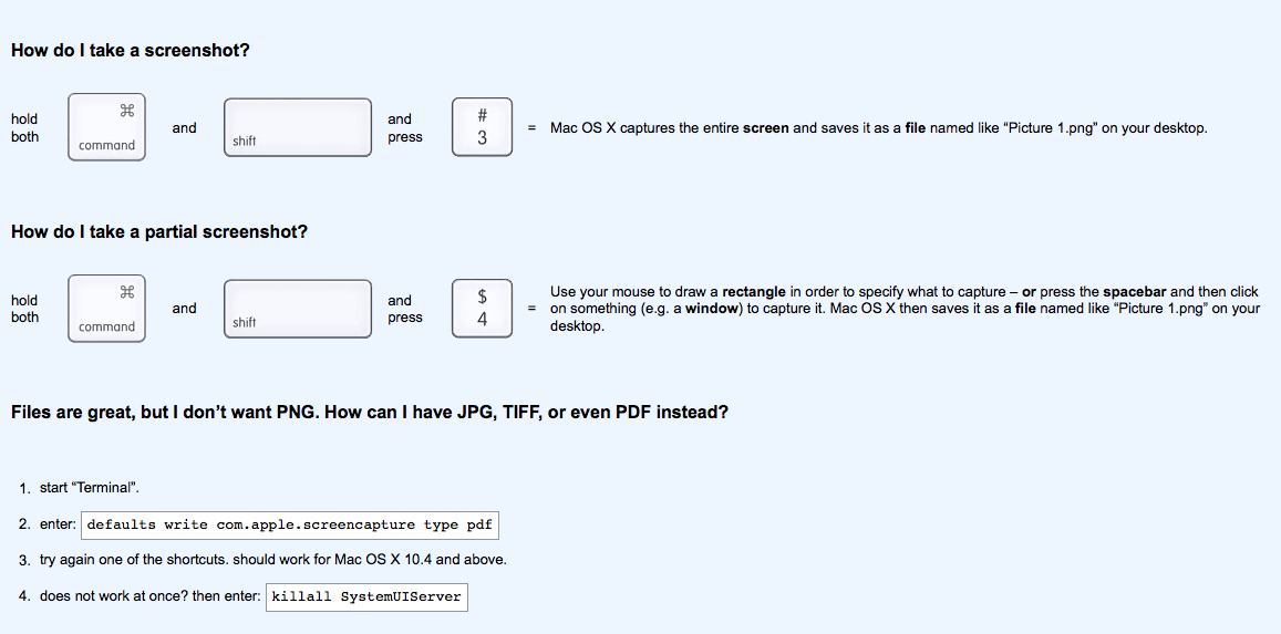 screen shot how to