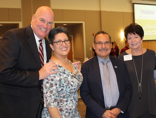 CEO Micheal Hughes, Past Board Chair Deanna Villanueva Saucedo, Past Board Member Vice Mayor David Luna, Board Member Deb Duvall.JPG