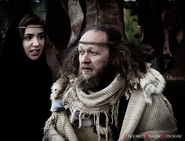 El Portal Sedona Hotel - Crooked Figure Theatre - King Lear - Ben Alexander as King Lear and Emily Wood as the Fool. Photo credit Kacie DeBevic.jpg