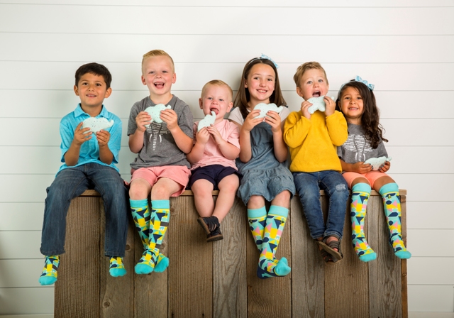 Hope Fights Childhood Cancer Elephant Cookie Kids_Group with Cookies.jpg