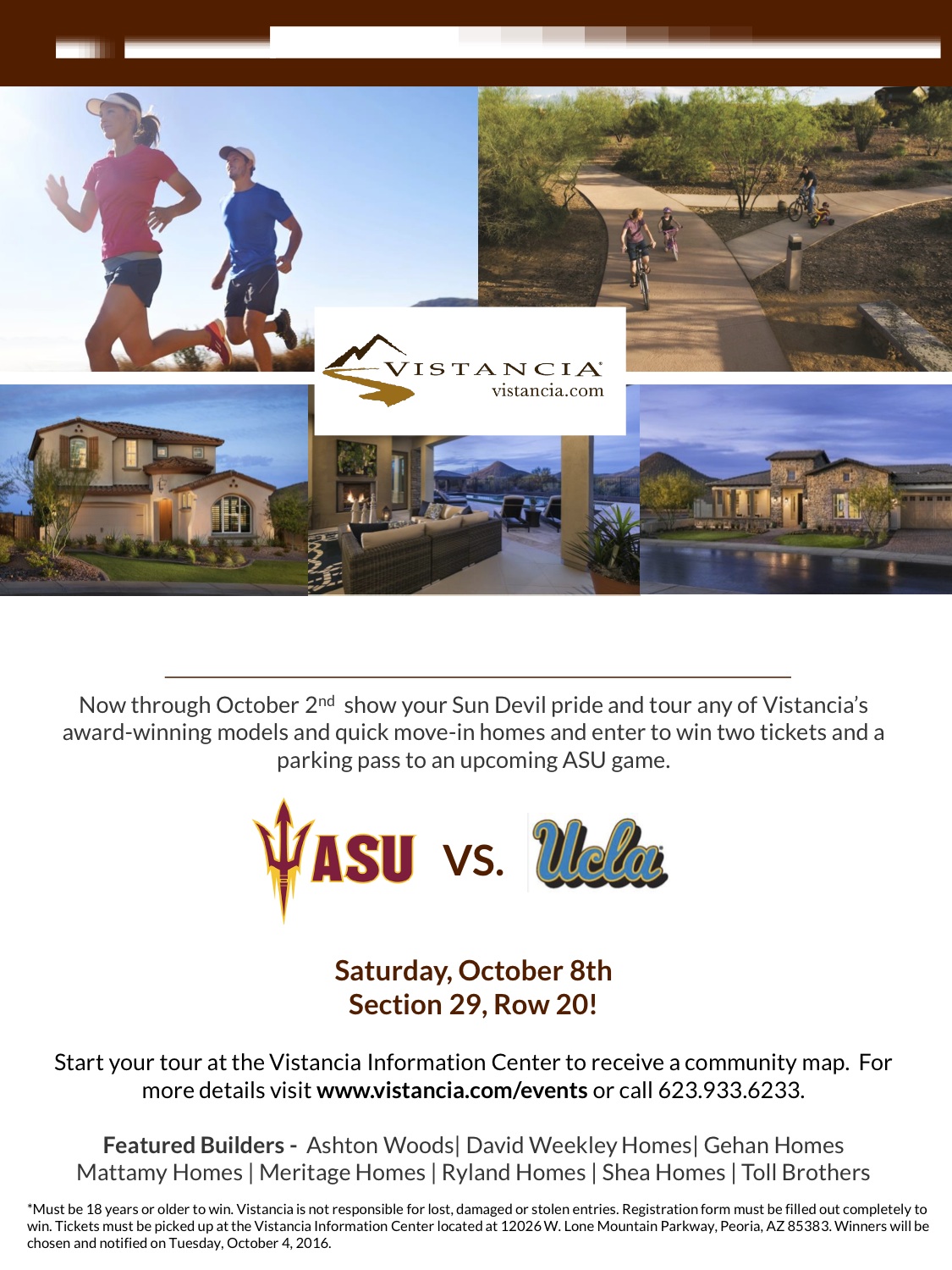 2016 Sun Devil Home Tour Flyer