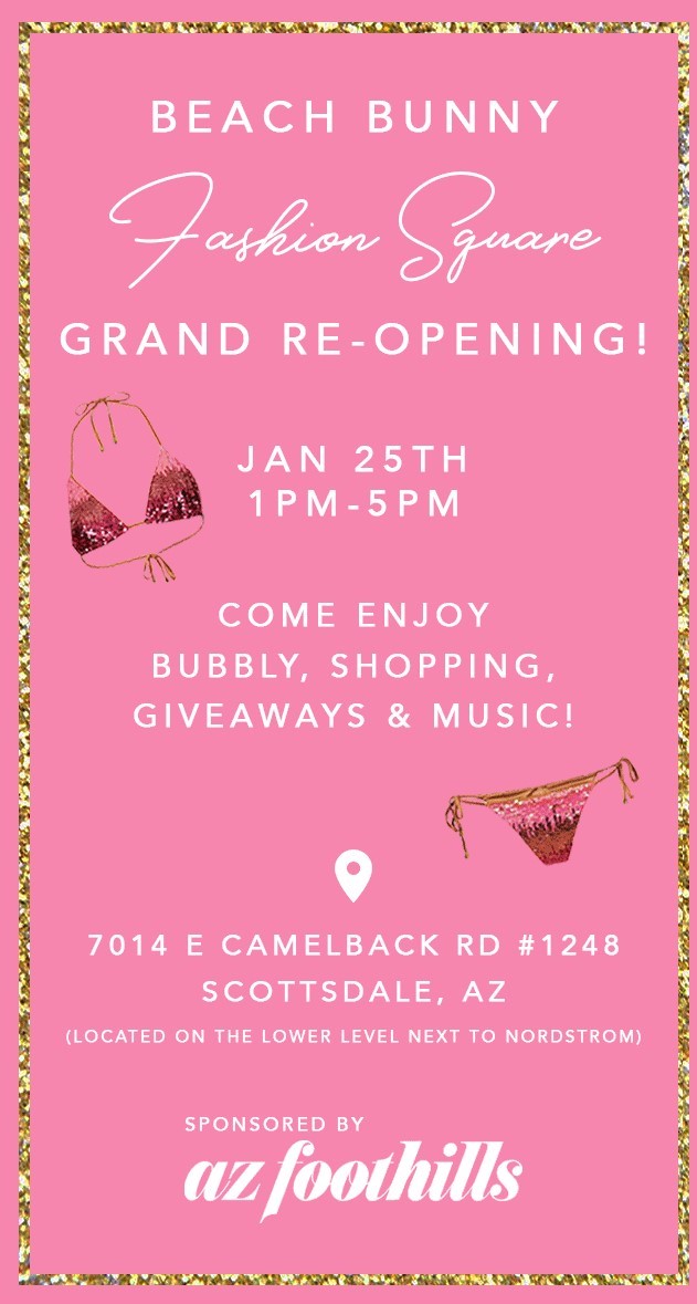 Beach Bunny Fashion Square Grand Opening Email