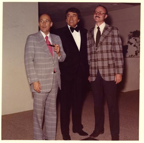 Left to right Jonathan Marshall publisher of The Scottsdale Progress Gonzales and Jerry McElfresh Progress SCA Grand Opening 1975. Photo Scottsdale Public Library (002).jpg