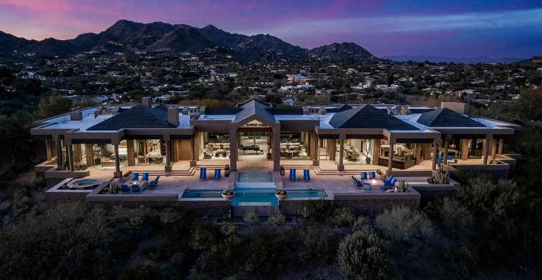 Paradise Valley, Welcome to this one of a kind single level hilltop estate with 360 degree views, $22,500,000, Russ Lyon Sotheby's International Realty.jpg