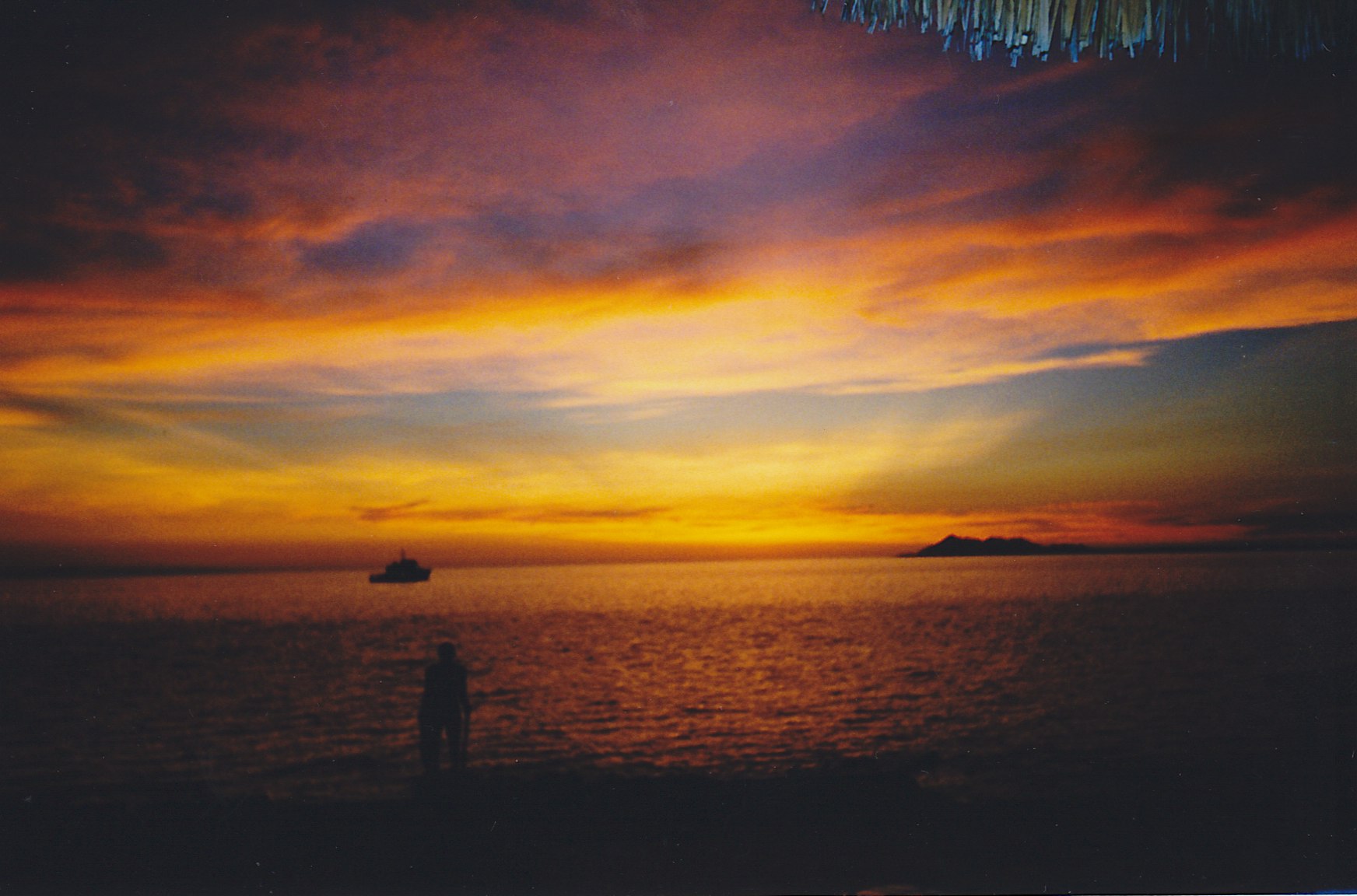 Sunset on Playa Encanto Beach in front of our home 2