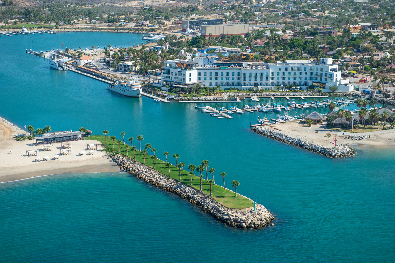 Aerial El Ganzo Beach Club X3