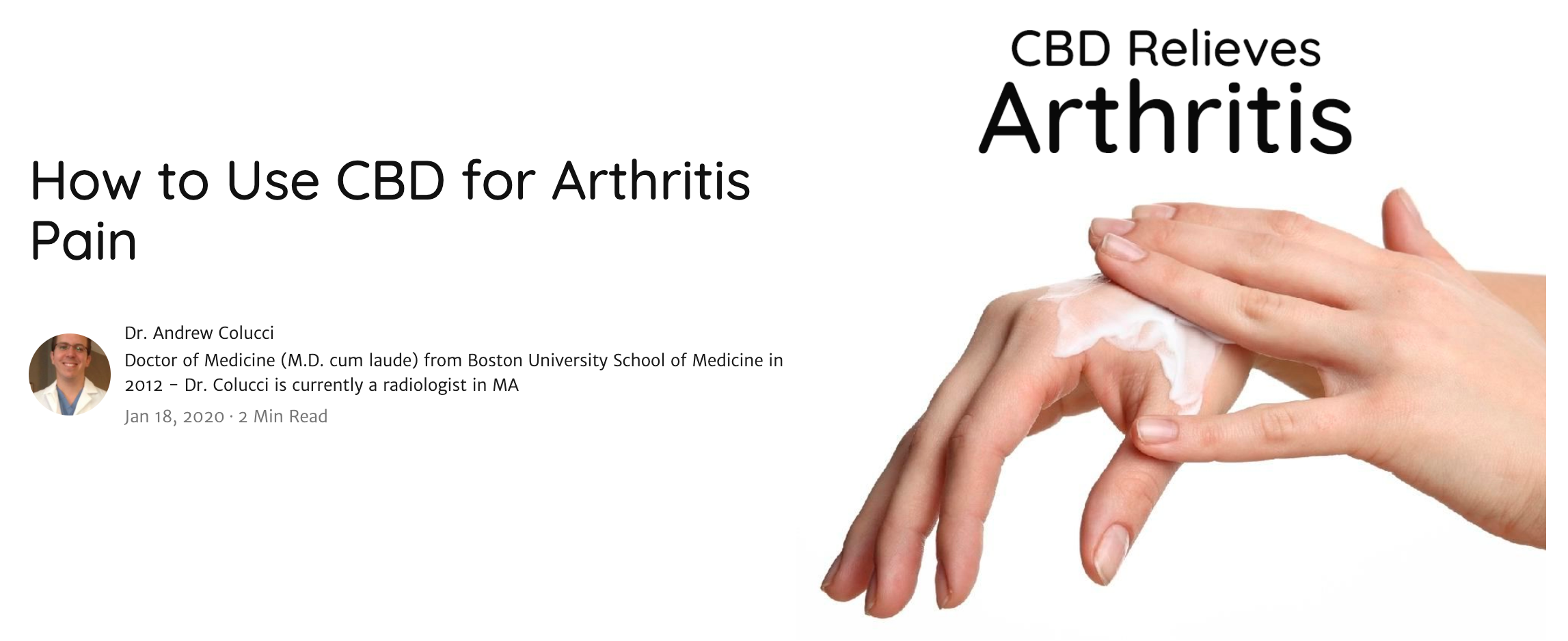 CBD Arthritis