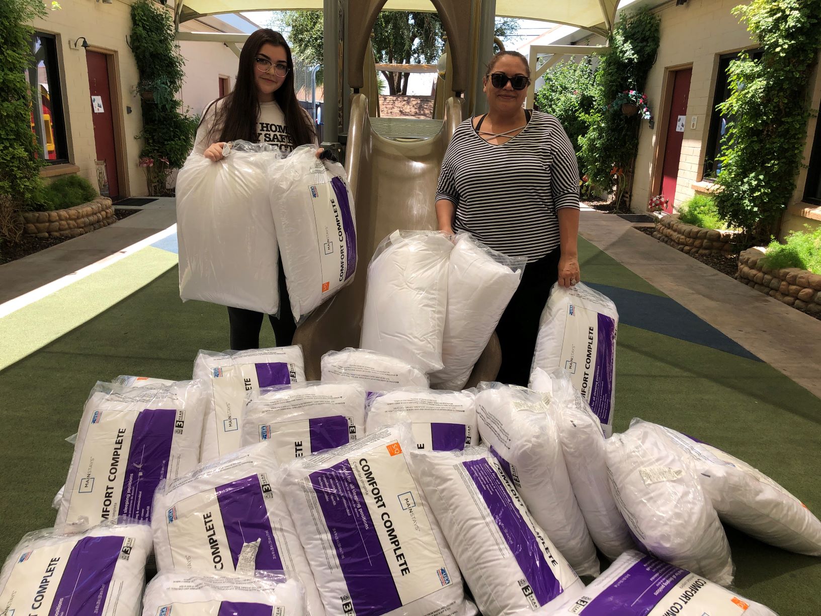 Family Promise Pillow Donation from Corpus Christi Catholic Church 2mb