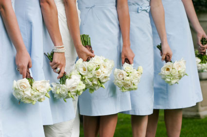 baby blue bridesmaids m