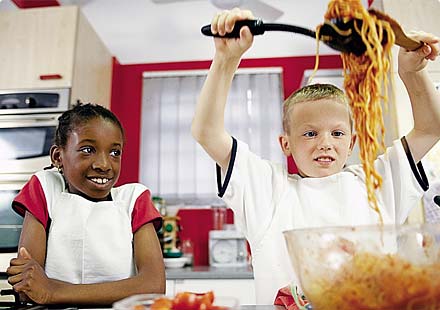 kids cooking