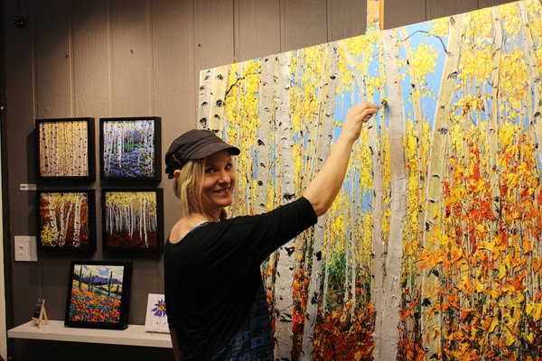 rsz jennifer vranes painting at the celebration of fine art