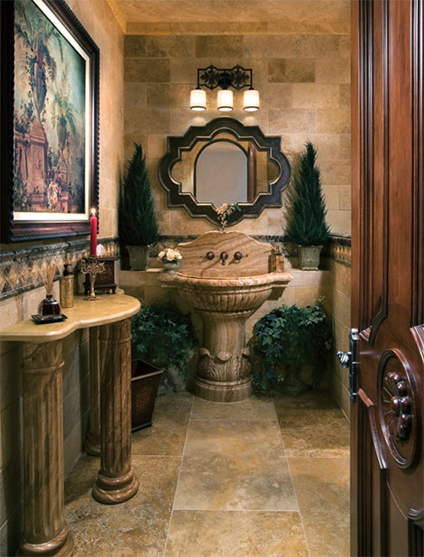 afm designer showhouse downstairs powder room