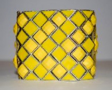 Allison Lauren Yellow Cuff Chunky Bracelet