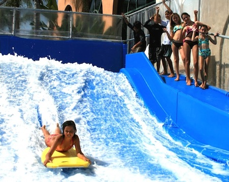 FlowRider Girl on Bodyboard