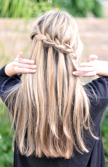 Hair Waterfall French Braid