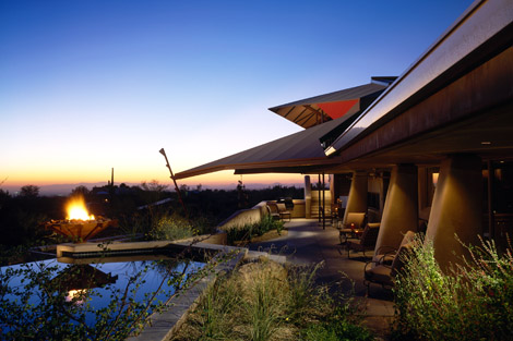 Vern Swaback personal home Skyfire in Scottsdale.  Swaback was a FLW apprentice. Photo Swaback Partners