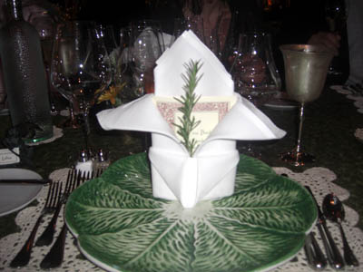/table setting at herbfarm