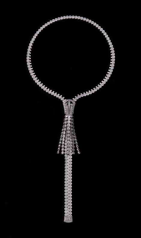zip pompn diamants necklace