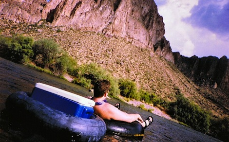 tubing down the salt river