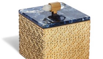 Square Filigree Box In Blue Sodalite, $175 Square Filigree Box In Blue Sodalite, $175