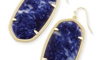 Danielle Earrings In Blue Sodalite, $75 Danielle Earrings In Blue Sodalite, $75