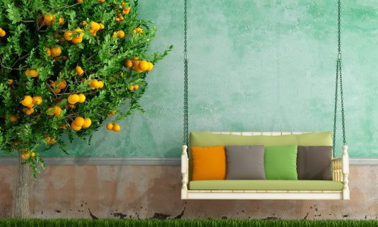 Vintage garden swing