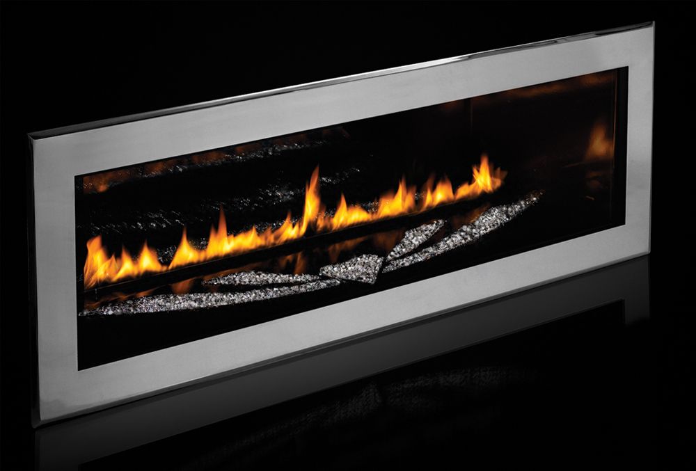 Check out these Swarovski crystals used in fireplaces.
