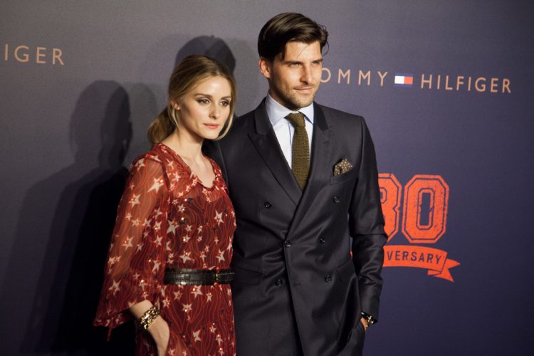 Olivia Palermo and Johannes Huebl on the red carpet for Tommy Hilfiger Fall 2015 Runway Show, Beijing, China, May 26, 2015.